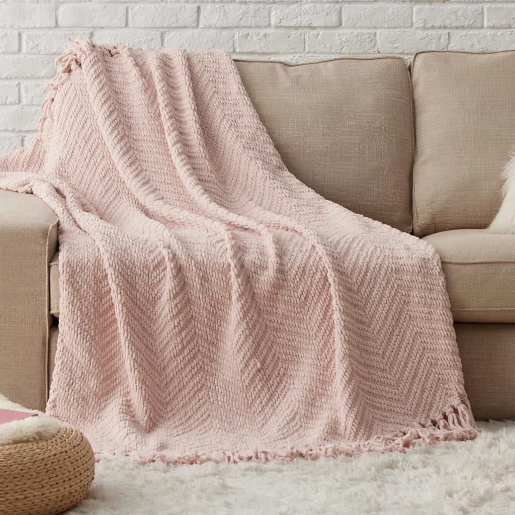 Cozy Winter Collection Bedsure Knit Woven Blanket
