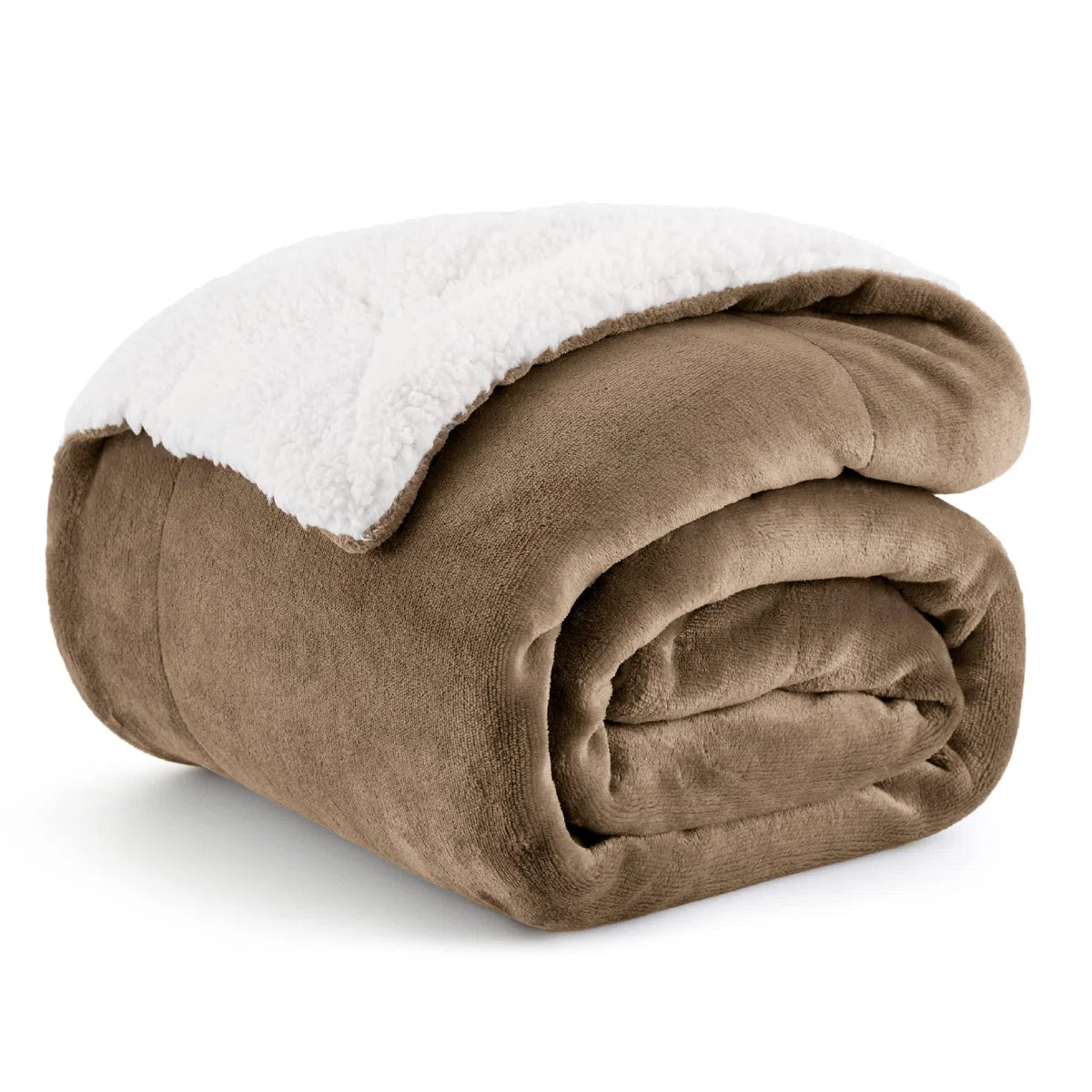 Bedsure GentleSoft™ Sherpa Throw Blanket – Thick All-Season Warm Bed Blanket – Camel – Ideal Gift for College Students