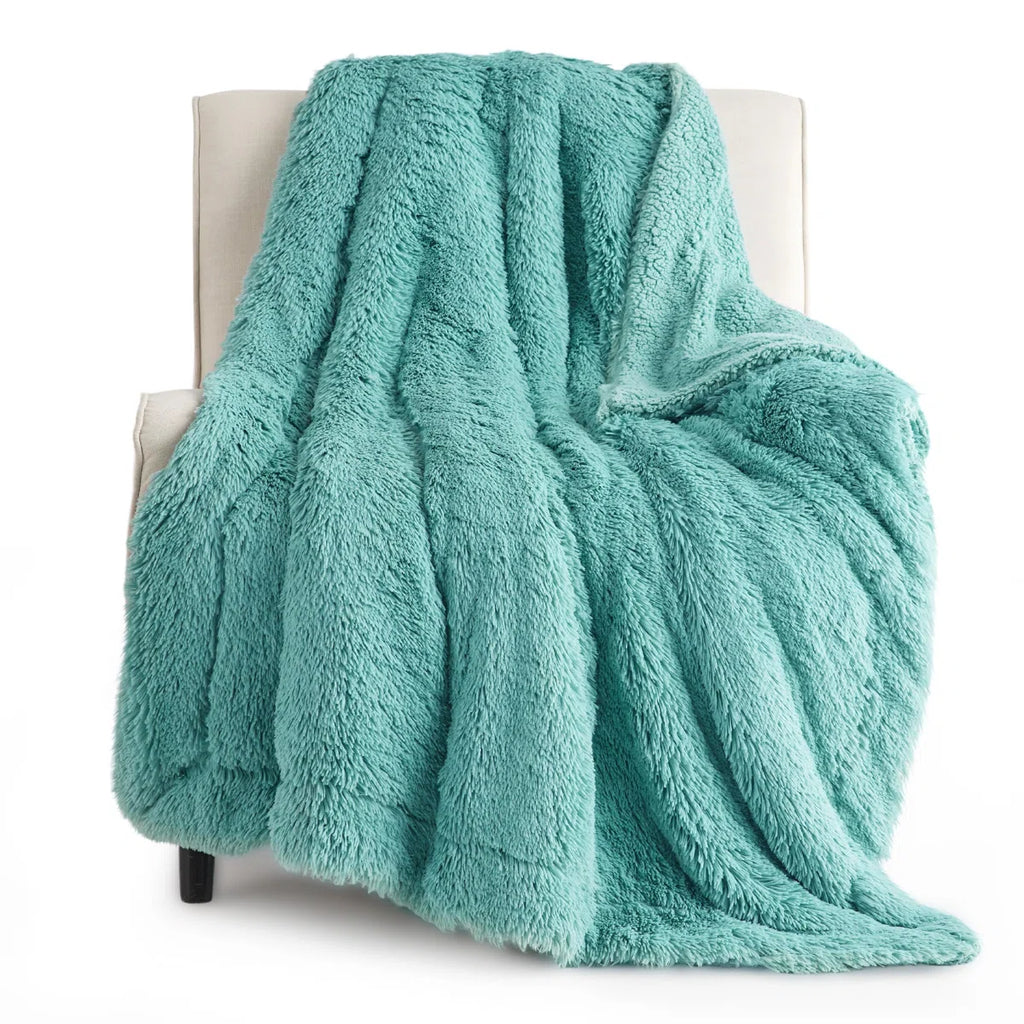 Bedsure Faux Fur Sherpa Twin/TwinXL Blanket – Ultra Soft Plush Bed Blanket for Dorm Room – Burnt Orange – Perfect Gift for Teen Girls