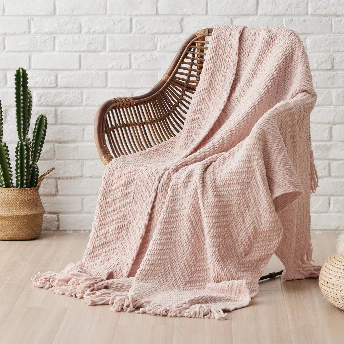 Cozy Winter Collection Bedsure Knit Woven Blanket
